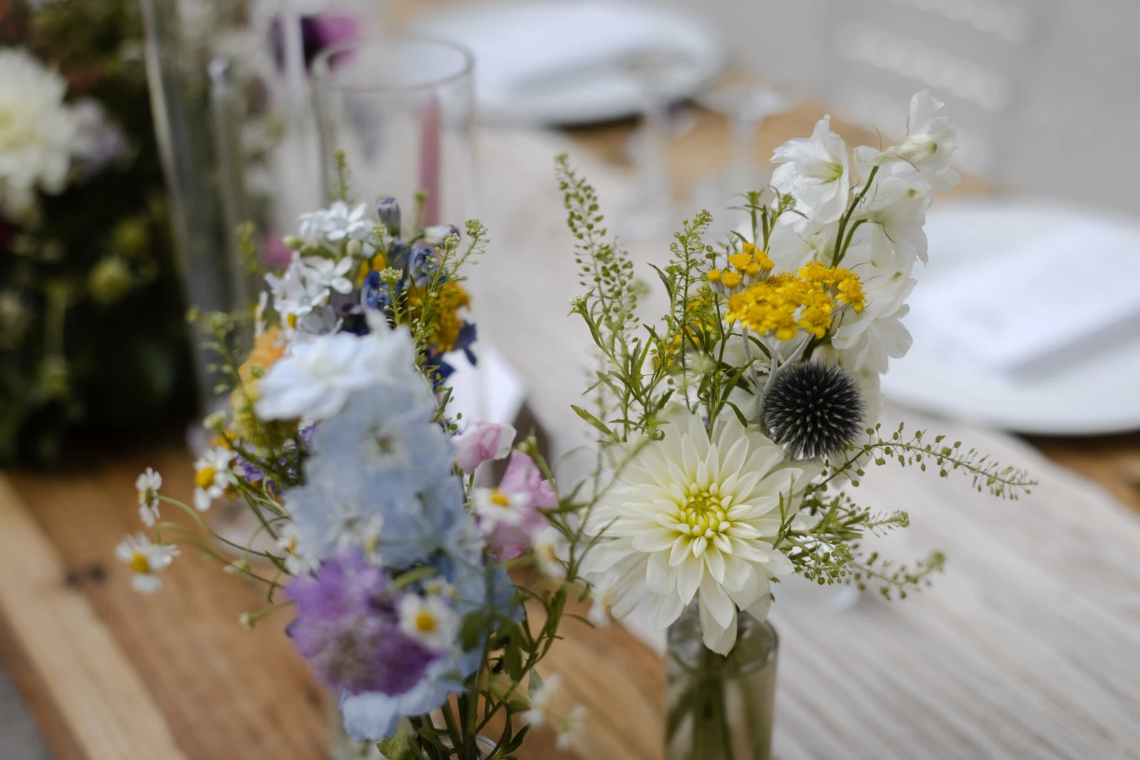 Fiori di campo per matrimonio alla Badia di San Vittore - dettaglio floreale