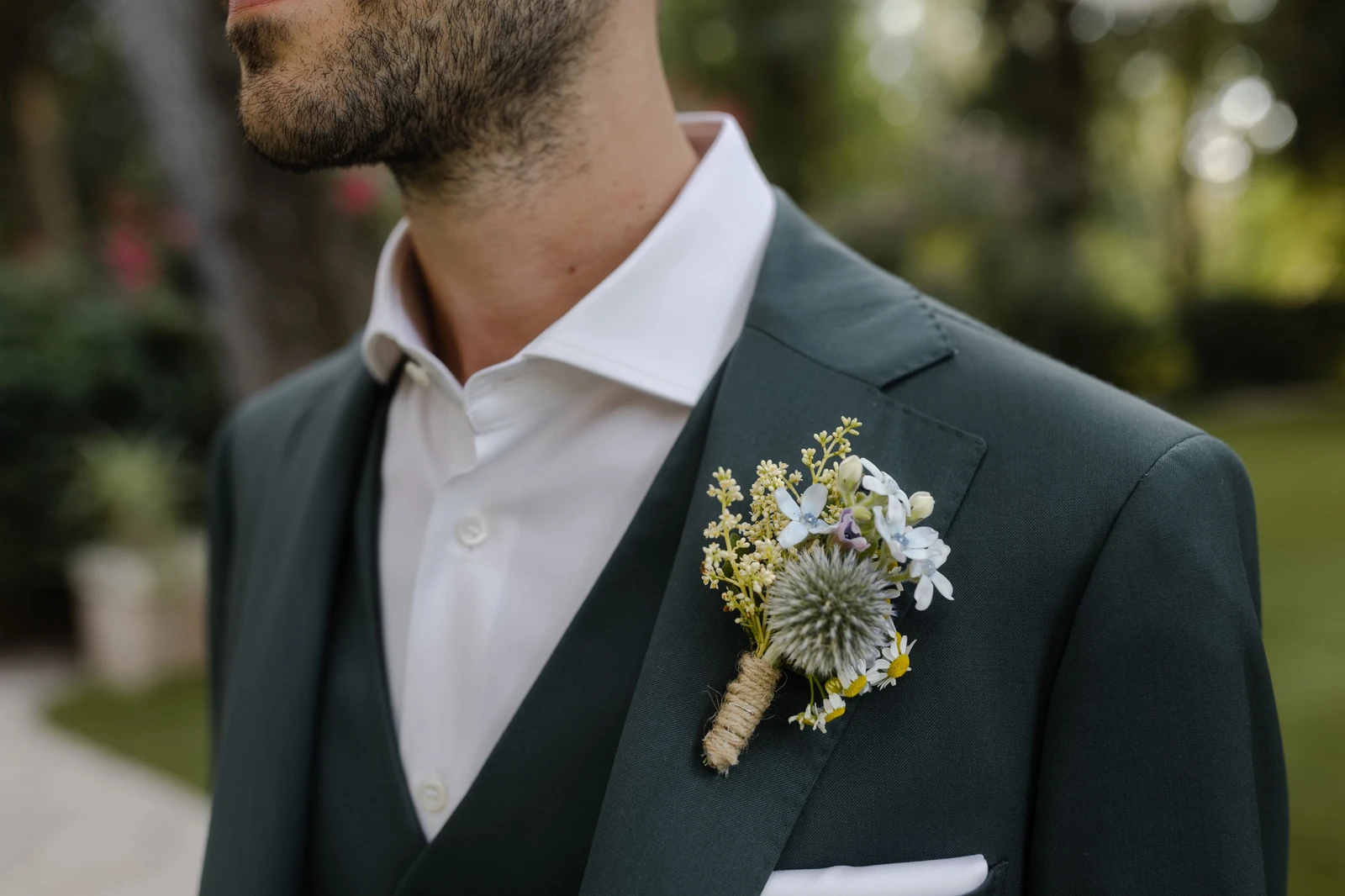 Fiori di campo per matrimonio alla Badia di San Vittore Bottoniera
