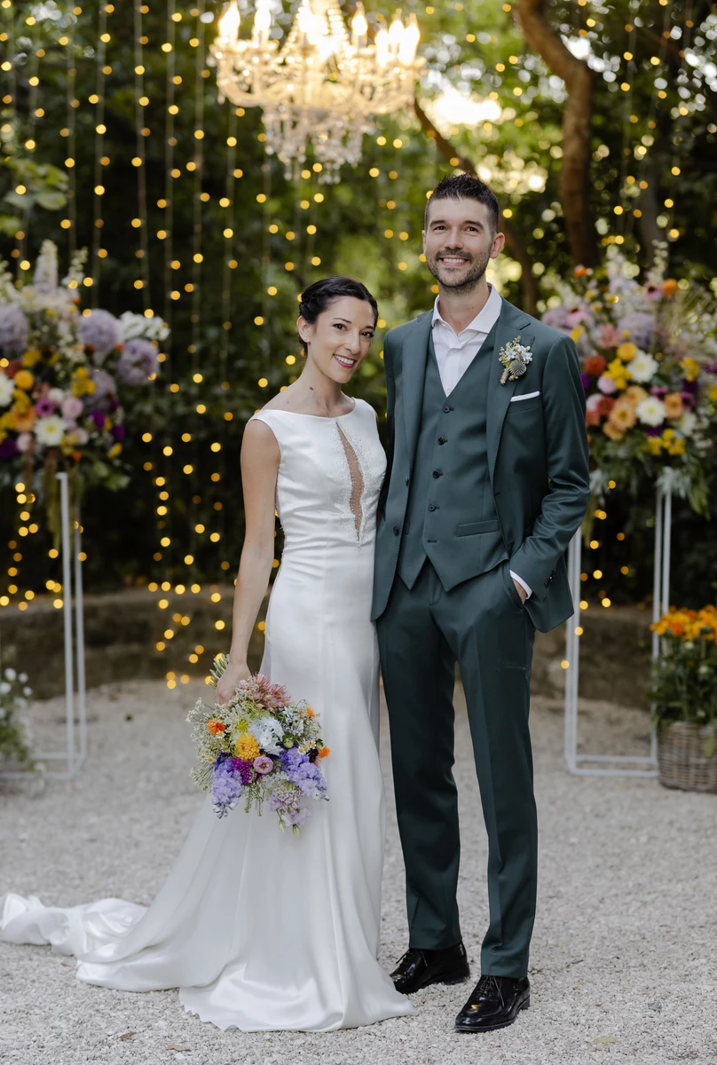Allestimento floreale naturale per matrimonio alla Badia di San Vittore