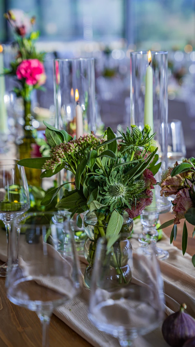 Floral design per matrimonio in vigna alle Cantine Moroder