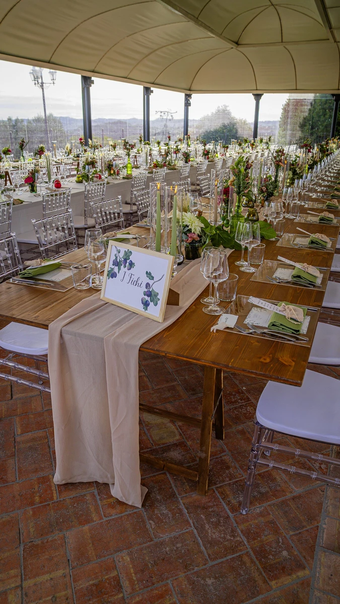 Floral design per matrimonio in vigna alle Cantine Moroder